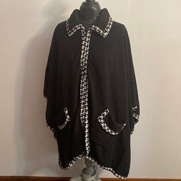 Le Moda Lord Daniel black/white cape - Picture 1 of 3